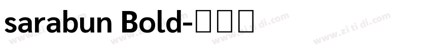 sarabun Bold字体转换